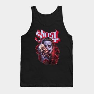 Ghost vinaged red Tank Top